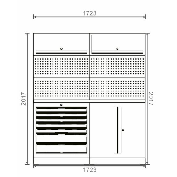 Composition de rangement SRM 1,72 m - KS TOOLS 810.8049 