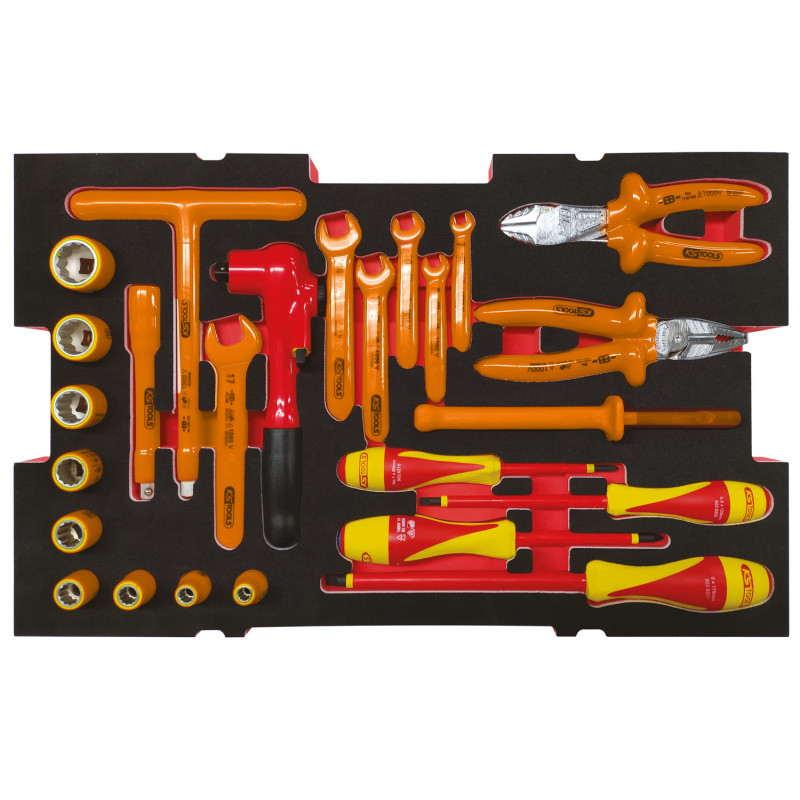 Coffret KS Tools 716.0028 - Module Vissage Et Pinces, 28 Pièces, Coffre Transport Verrouillable, Charge 40 Kg/tiroir - 2