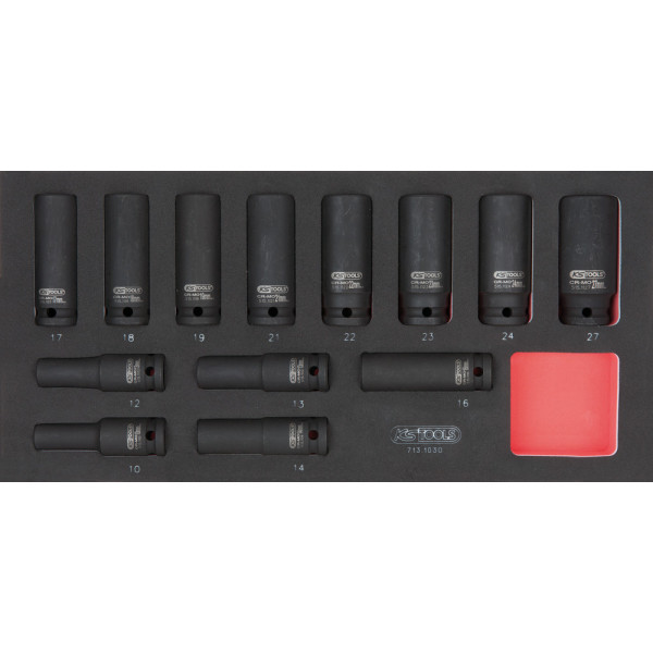 Composition d'outils de service rapide 5 tiroirs pour servante, 283 pièces KS TOOLS 714.0283 