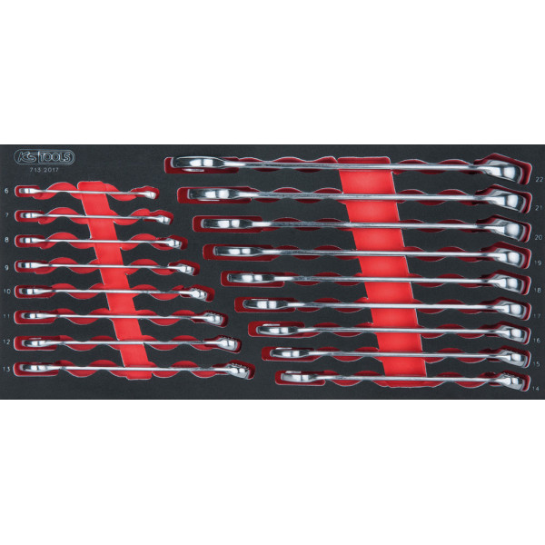Composition d'outils de service rapide 5 tiroirs pour servante, 283 pièces KS TOOLS 714.0283 