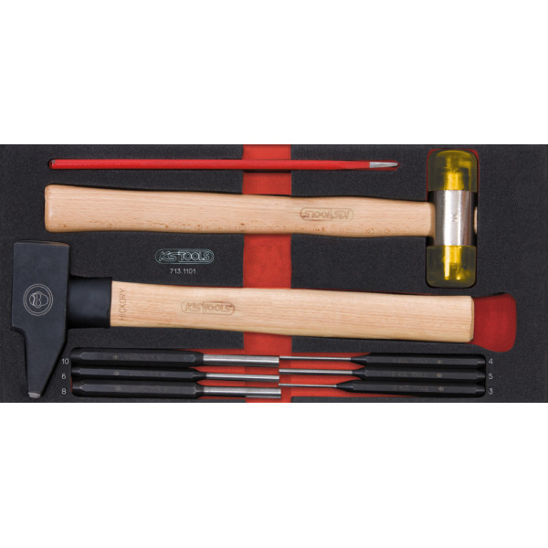 Composition d'outils de service rapide 5 tiroirs pour servante, 283 pièces KS TOOLS 714.0283 