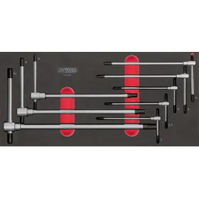 Module de clés mâles 6 pans à poignée en T, 8 pièces KS TOOLS 713.5017 