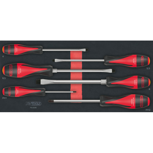 Module de tournevis ULTIMATE Fente - PHILLIPS, 6 pièces KS TOOLS 713.5015 