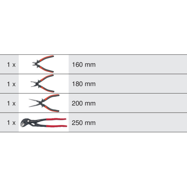 Module de pinces, 4 pièces KS TOOLS 713.4014 
