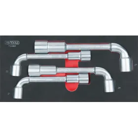 Module de clés à pipe débouchées - 6 pans, 4 pièces KS TOOLS 713.4004 