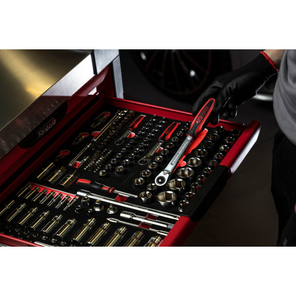 Module de douilles et accessoires 1/4'' - 3/8'' - 1/2", 175 pièces KS TOOLS 711.1011 