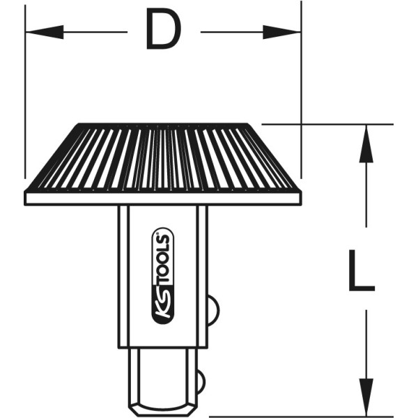 Carré D'entraînement Bouton 3/4x1 Pouce KS Tools - Anti-déflagrant En Aluminium Bronze - Pour Zones Explosives