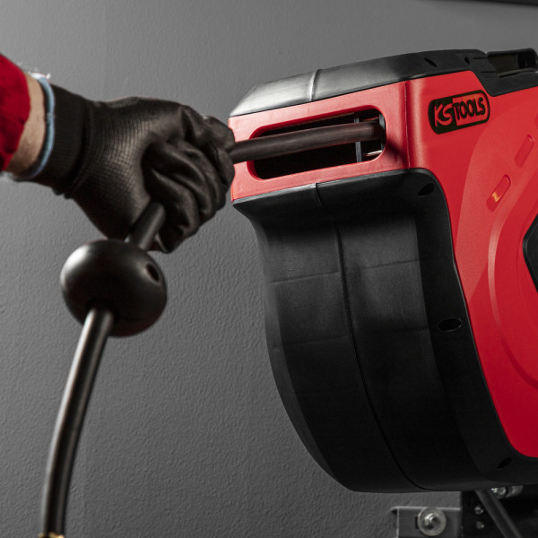 Enrouleur d'air 15 mètres avec tuyau Ø 10 mm KS TOOLS 515.3440 