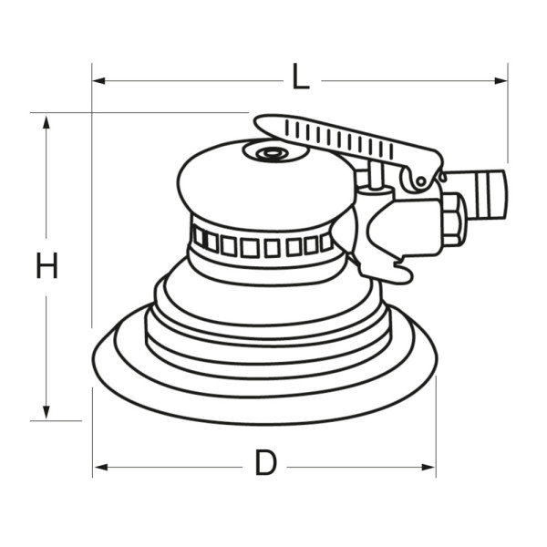 Ponceuse orbitale pneumatique 5mm KS TOOLS 515.1257 