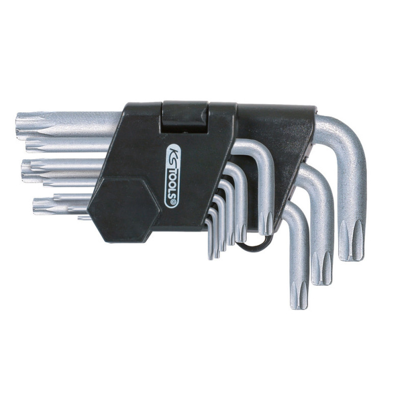 Jeu De Clés Torx 1/3" KS Tools - 9 Pièces, Tailles T10 à T50 - Module Mousse