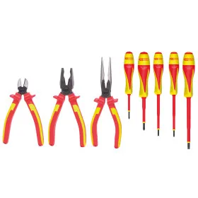 Jeu de 3 pinces et 5 tournevis Isolés 1000v KS TOOLS 117.1105 