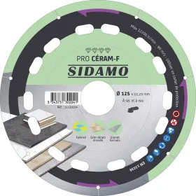 Disque Diamant D125 PRO CERAM-F SIDAMO - 11130204