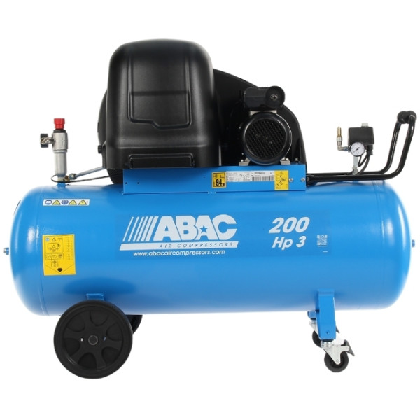 Compresseur d'air 200L 3 Cv 10 Bar Gamme SILENT ABAC 4116007352