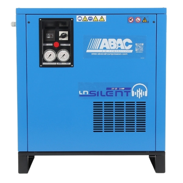 Compresseur d'air silencieux 27L 3 Cv 10 Bar Gamme LN ABAC 4116026329