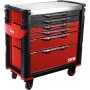 Servante 41 - Xl - 6 Tiroirs - Rouge - Plateau Inox Sam Outillage 416-Axl