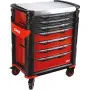 Servante 41 - 7 Tiroirs - Rouge - Plateau Inox Sam Outillage 417H