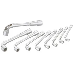 Cle A Pipe Debouchee 6/12 Pans De 8 A 19 Mm - Jeu De 9 Sam Outillage 93-J9