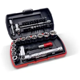 Coffret Douilles 39 Outils 1/4'' Avec Cliquet Telescopique Sam Outillage 73-R39-2