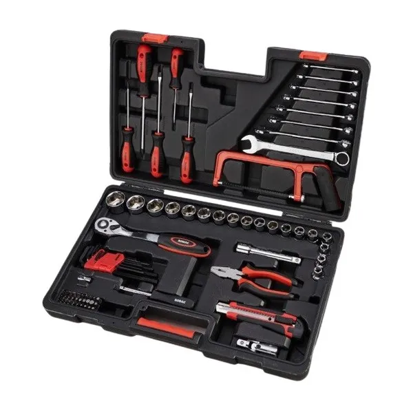 Coffret Multi-Outils 1/4'' 1/2'' + Tournevis + Pinces 78 Pce