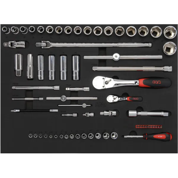 Composition 200 Outils Plateau N°1 En Module Mousse 3/3 Sam Outillage Cpp-200Pm1