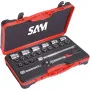 Douilles 22 Outils Tout Profil Carre 1/2'' En Coffret Sam Outillage 75-Csdh-22