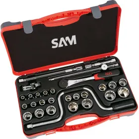 Douilles Et Accessoires 1/2'' En Mm - Coffret De 28 Sam Outillage 75-S28