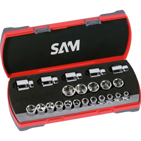 Douilles Et Accessoires 1/2'' En Mm - Coffret De 22 Sam Outillage 75-Sh22A