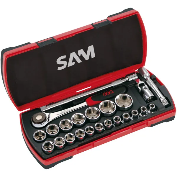 Douilles Et Accessoires 1/2'' En Mm - Coffret De 23 Sam Outillage 75-Sh23