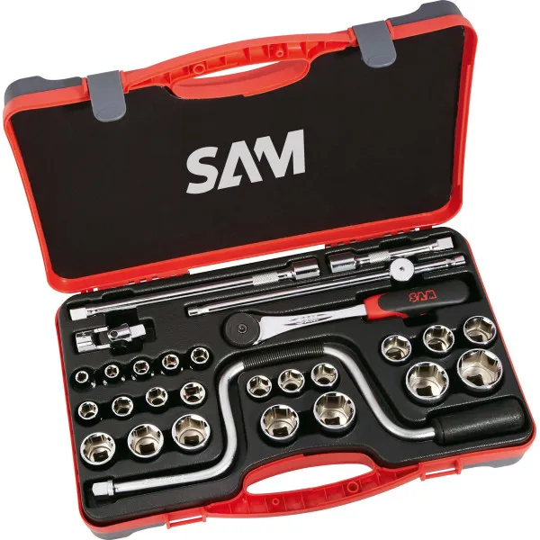 Douilles Et Accessoires 1/2'' En Mm - Coffret De 28 Sam Outillage 75-Sh28