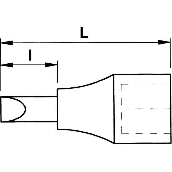 Douille Tournevis 1/2'' Ribe L 55 mm SAM Outillage