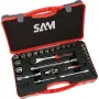 Douilles Et Cliquets 1/4'' 1/2'' - Coffret De 30 Sam Outillage 75-Sr30