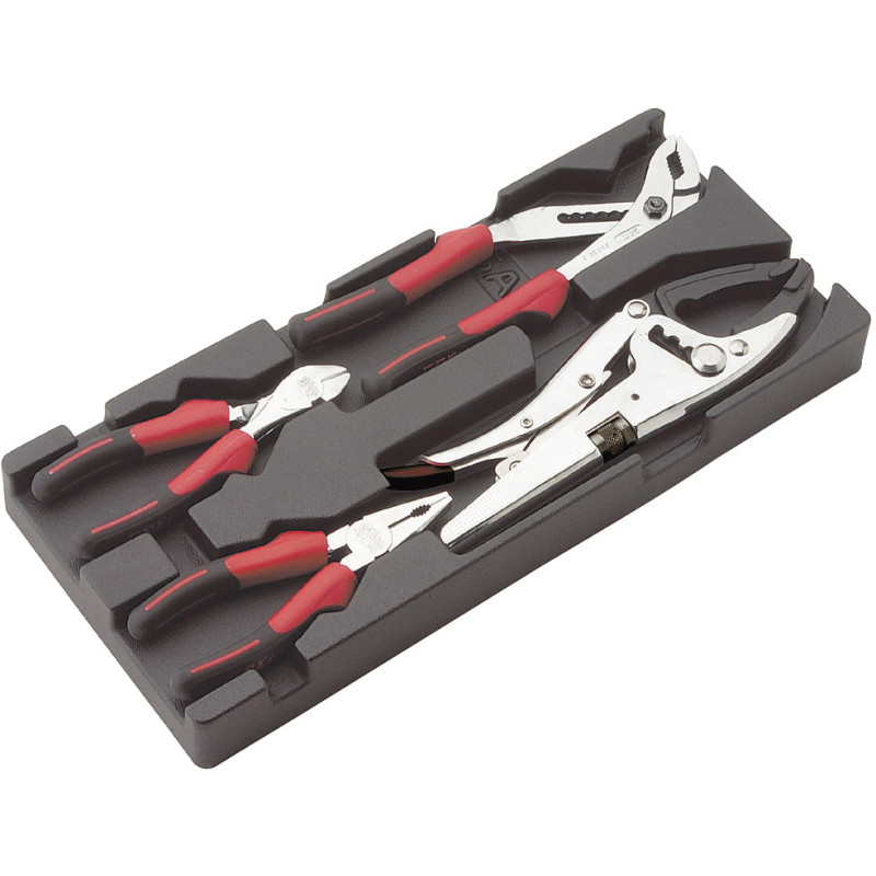 Kit De 4 Pinces Pour Carrossier – KS TOOLS – Modèle Flasque Ovale, Chromé