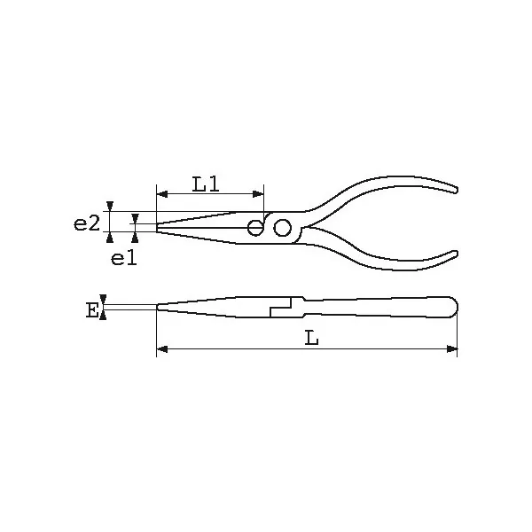 Pince Bec Rond Isolee 160 Mm Sam Outillage 235-16Ti