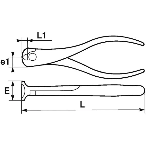 Pince Coupante En Bout Bi-Matiere Avec Ressort 160 Mm Sam Outillage 230-R16G