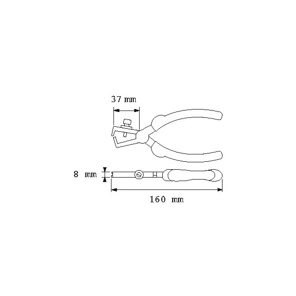 Pince A Denuder Bi-Matiere 160 Mm Sam Outillage 240-16-G