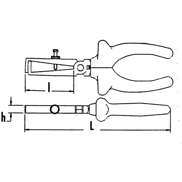 Pince A Denuder Avec Ressort 160 Mm Avec Clip Fme Sam Outillage 240-R16-G-Fme