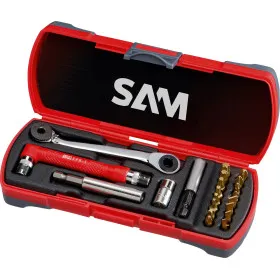 Embout De Vissage 1/4'' Au Titane - Coffret De 21 Sam Outillage E-125-J21