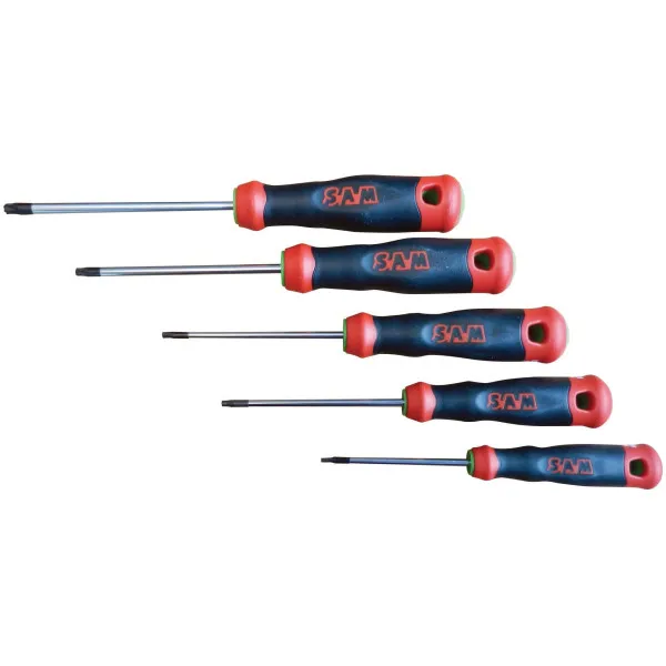 Tournevis Bi-Matiere Torx - Trousse De 5 Sam Outillage T-J3