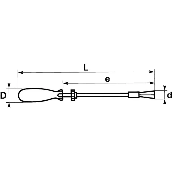 Tournevis Pose-Vis Pour Phillips N°1 Sam Outillage 267-P-1