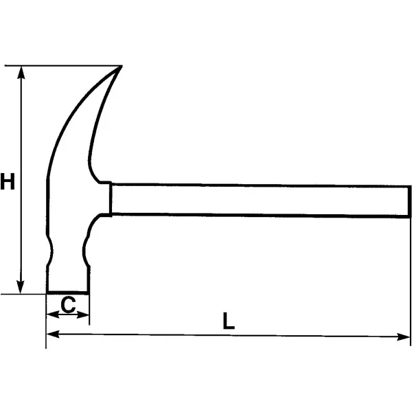 Marteau Arrache-Clous Sam Outillage 313-Pt-20N