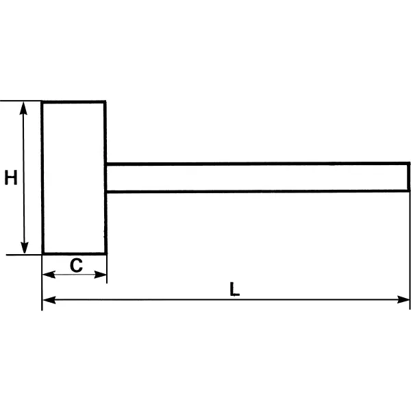 Masse Couple 4 Kg Manche Hickory Sam Outillage 297-22