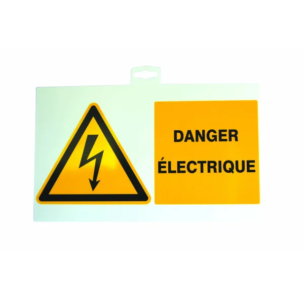 Pancarte Information Danger Electrique Sam Outillage 2862