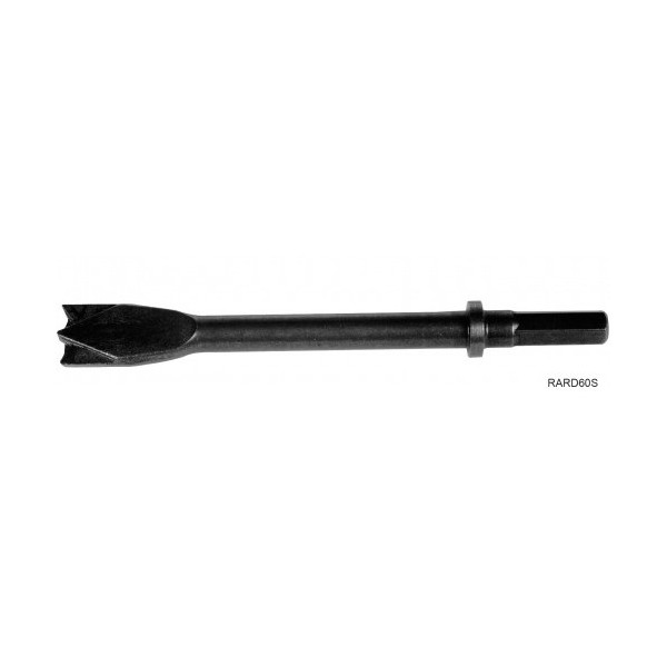 Burin coupe tôle double tranche hexagonal 11mm 175X21mm SAM Outillage - RARD60S