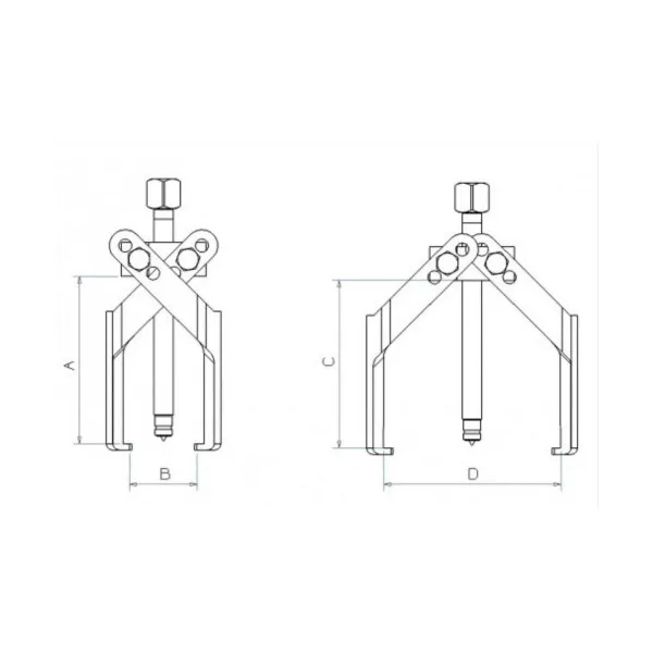 Extracteur 2 Bras Pour Petite Mécanique - 2T 80 à 125mm SAM Outillage - EX-904N