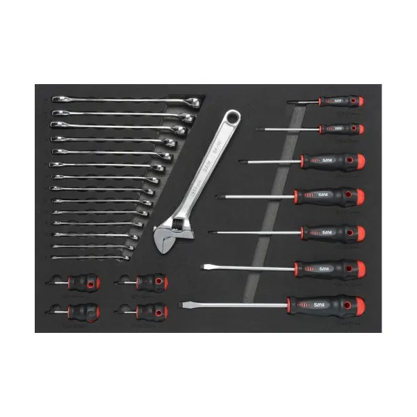 Composition 200 Outils En Module Mousse SAM Outillage - CPP-200PM