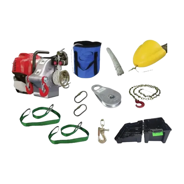 Kit de tirage forestier PCW4000 à essence force 1000 KG Portable Winch POW-PCW4000-FK