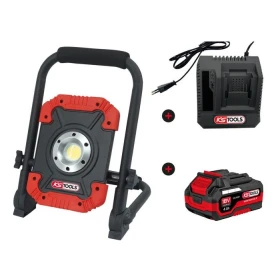 Projecteur  Led de Chantier avec Batterie 18V 4Ah et Chargeur KS TOOLS - 150.4358F-A1