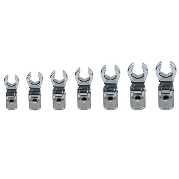 Jeu de 7 Clés à Tuyauter 3/8" 12 Pans à Tête Pivotante KS Tools - 911.1750