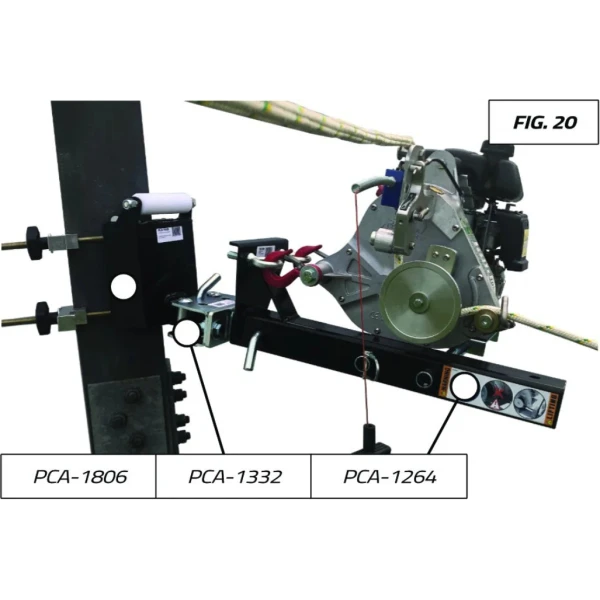 Ancrage pivotant pour supports de tire verticale Portable Winch - PCA-1332 - FIG20