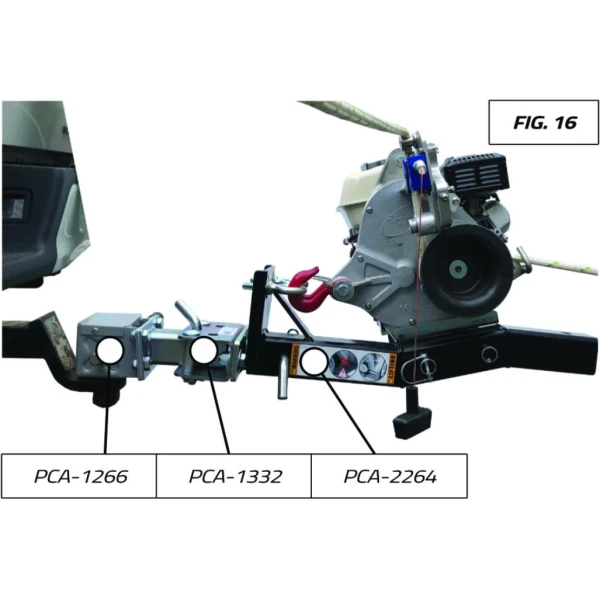 Ancrage pivotant pour supports de tire verticale Portable Winch - PCA-1332 - FIG16